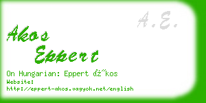 akos eppert business card